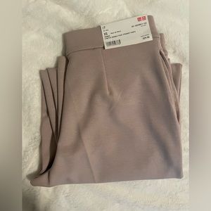 Uniqlo stretch double face straight pants
